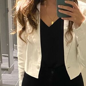 Abercrombie White Linen Blazer